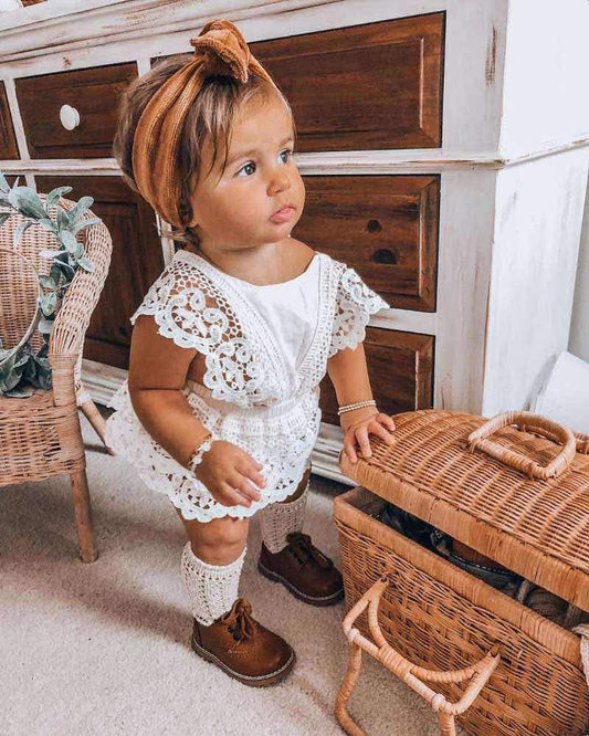Baby Girl Lace Romper Boho Clothes Newborn Photography Outfits